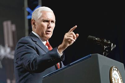 Pence, dispuesto al detector de mentiras, si Trump lo pide 