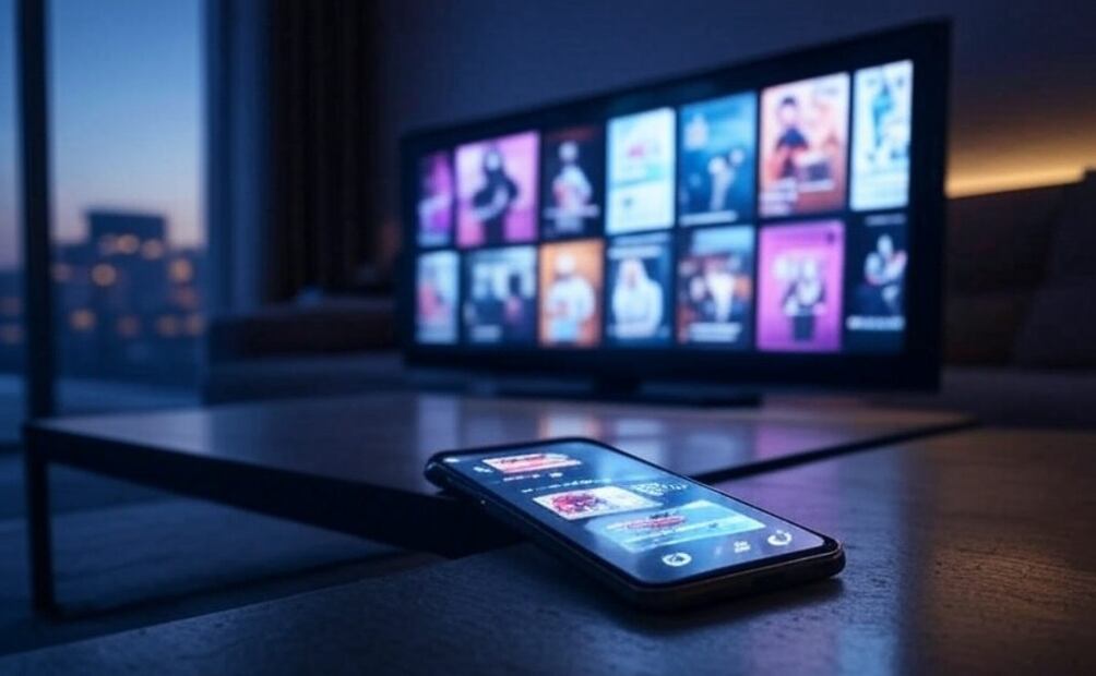 Cómo proyectar la pantalla de tu celular en la televisión. Imagen creada con IA
