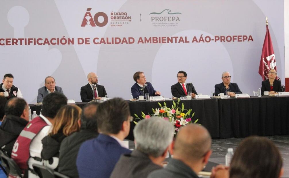 Profepa y Álvaro Obregón firman convenio para impulsar Certificación de Ciudad Ambiental (29/09/2025). Foto: Especial