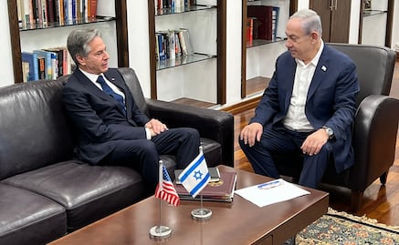 Secretario de Estado de EU pide tregua en Gaza, tras muerte de Yahya Sinwar, líder de Hamas; se reúne con Netanyahu