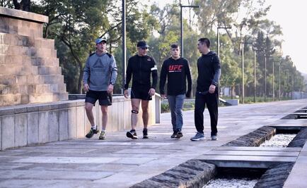 Mancera corre con peleadores de la UFC