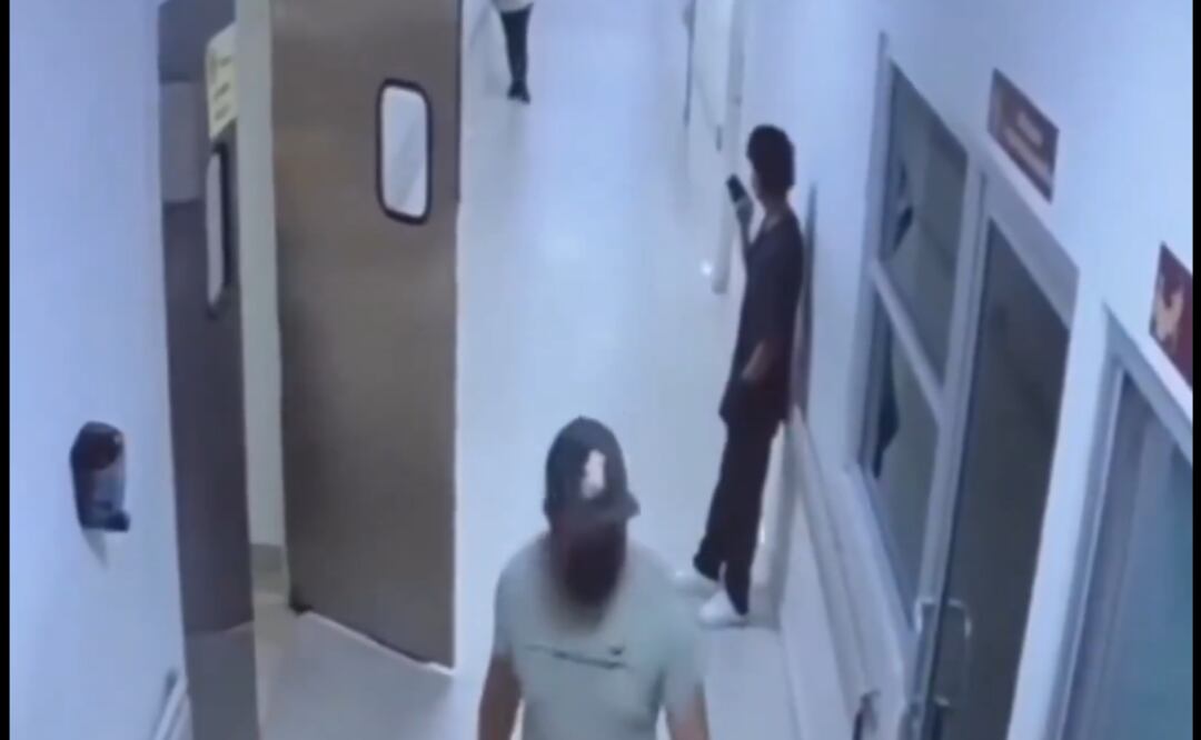 Video del momento exacto en que asesinan a mujer dentro del Hospital General de Tijuana. Foto: Captura de pantalla