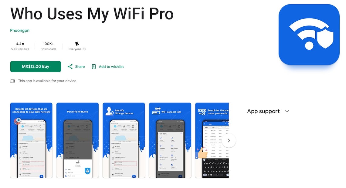 Who Uses My WiFi Pro. Foto: Google Play Store