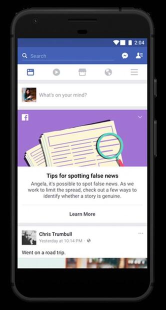 Facebook lanzará un manual contra las noticias falsas