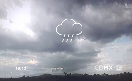 Se registra lluvia ligera en 5 delegaciones de CDMX