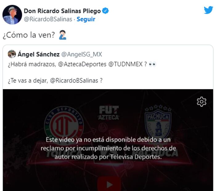 Televisa 'tumba' la transmisión de la final a TV Azteca en Youtube