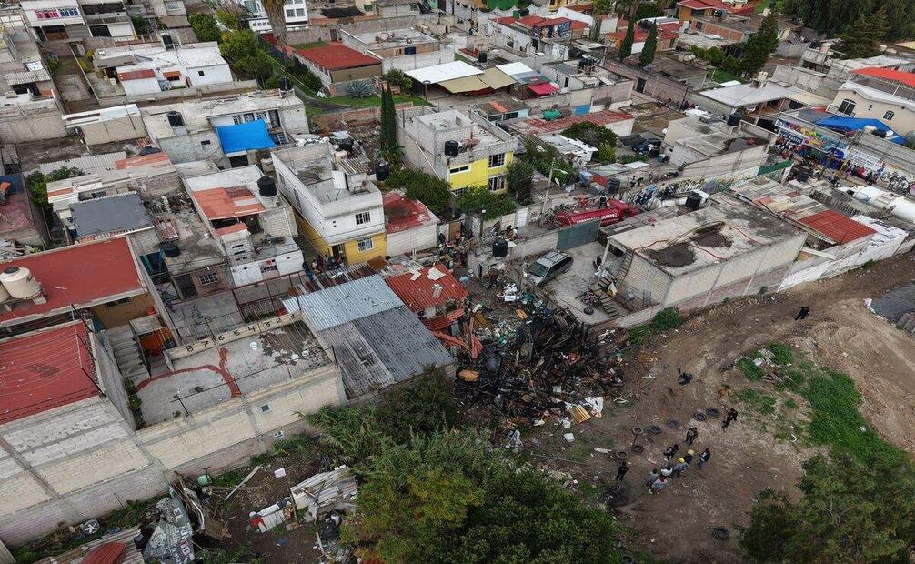 Explosión en taller de pirotecnia en Tultepec deja un muerto y 3 heridos (14/06/2025). Foto: Especial