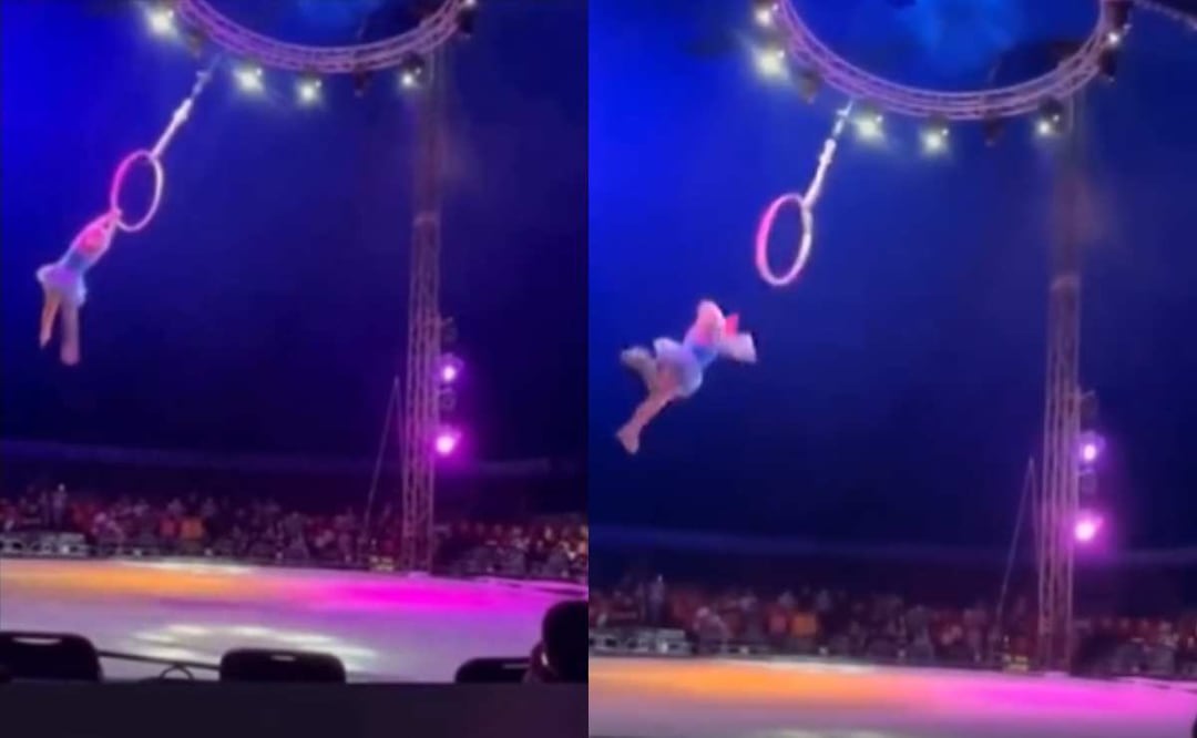 Foto: captura de pantalla/El Universal/ La caída ocasionó que la mujer quedará tendida y sin moverse en el suelo