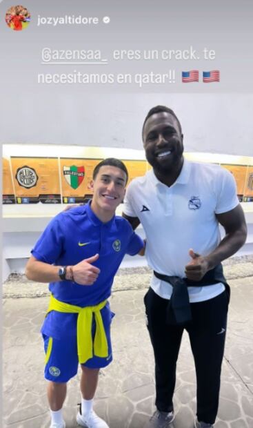 "Te necesitamos en Qatar", dice Jozy Altidore a Alejandro Zendejas