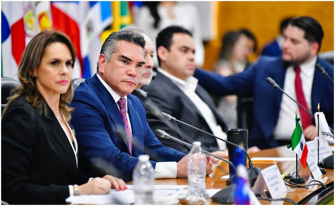 Alejandro "Alito" Moreno, dirigente del PRI, se reúne con la COPPPAL y Observatorio Electoral Internacional. Foto: Especial