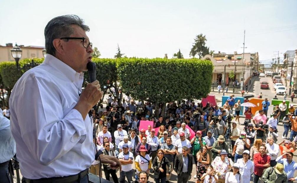 Ricardo Monreal dirige mensaje ante simpatizantes en Estado de México. Foto: Especial