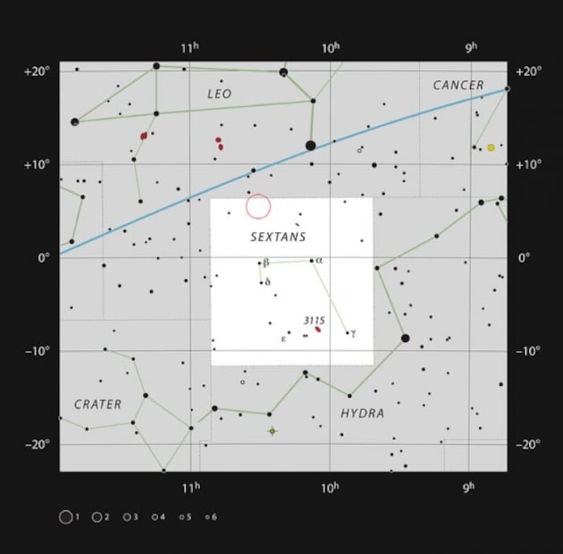 Descubren seis galaxias atrapadas en red de un agujero negro