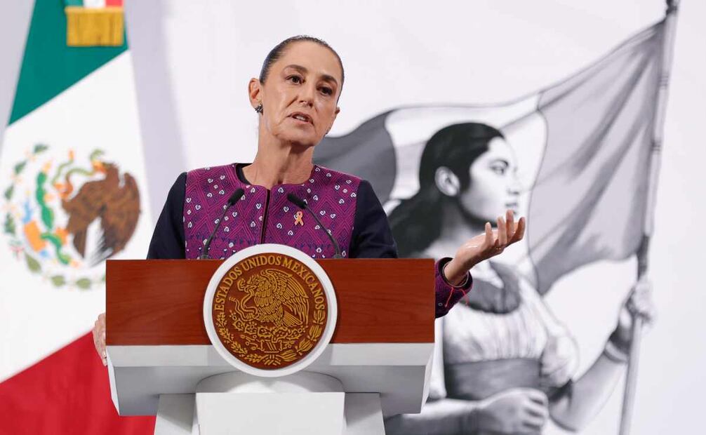 La presidenta Claudia Sheinbaum rechazó que haya persecución judicial contra transportistas y productores, ante los bloqueos en distintos puntos del país para que se atiendan sus demandas. Además, dijo que hay quienes se manifiestan para mantener privilegios. Foto: Diego Simón  / EL UNIVERSAL.