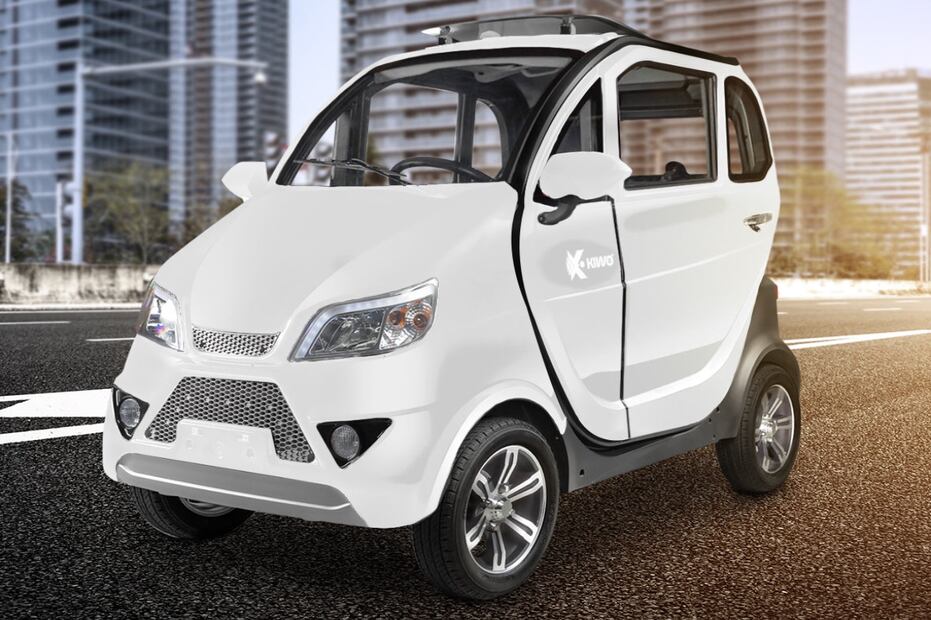 Auto eléctrico Kiwo. Foto: Especial
