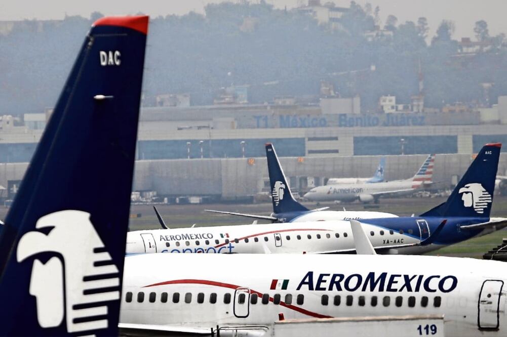 En el primer trimestre del año, los vuelos internacionales contribuyeron con 60.4% de los ingresos por pasaje de Aeroméxico, indican. (ARCHIVO EL UNIVERSAL)