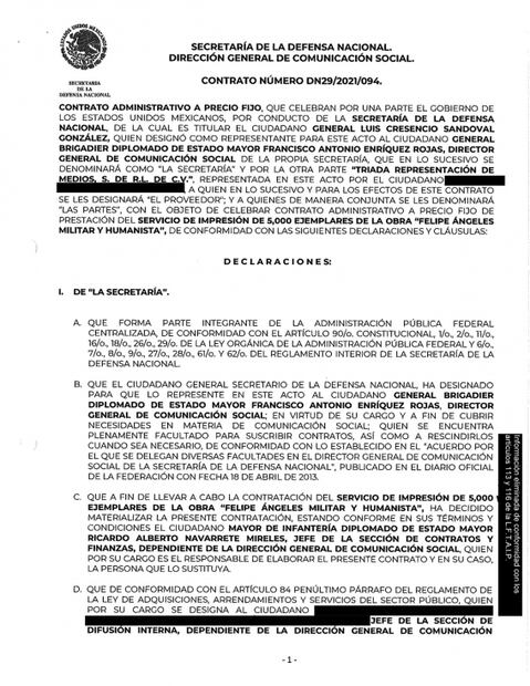 Ejército desembolsa 406 mil pesos para un libro de Felipe Ángeles