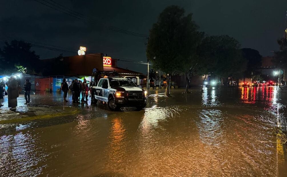 Inundación en Chalco. Foto: Emilio Fernández