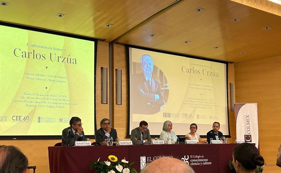 El Colegio de México le rindió un homenaje a Carlos Urzúa Macías, quien falleció en febrero pasado, con una Beca para estudiantes de economía. Foto: X @FundacionColmex