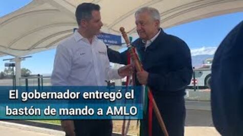 Murat recibe a AMLO en Oaxaca; inaugurarán caminos en la mixteca