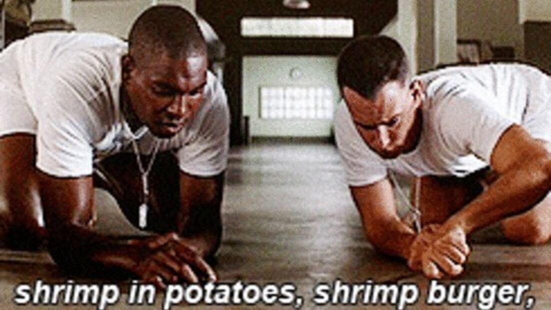 Mykelti Williamson en Forrest Gump. Fuente: Instagram @mykeltiwmson