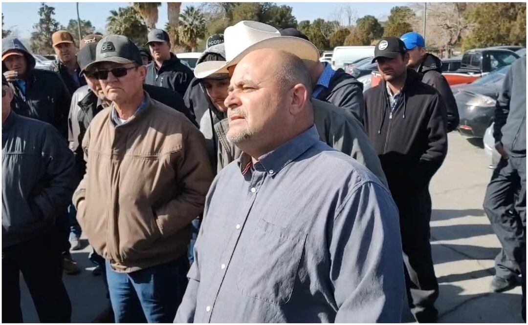 Julián LeBarón fue quien encabezó la manifestación en Ciudad Juárez contra los agentes de la FGR (17/01/2025). Foto: Especial