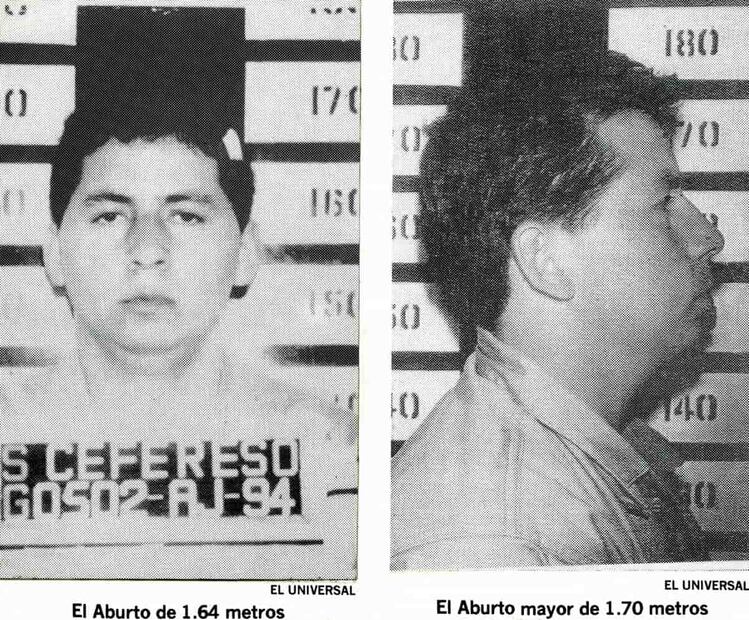 En un retrato, el detenido medía 1.64 metros –su estatura real–, pero en otro alcanzó 1.73m, casi 10 centímetros de diferencia. La PGR adjudicó esta variación a un error de peritaje, pues los encargados de tomar estatura no ubicaron bien las regletas, además que este instrumento tiene “rango de error”, según su argumento. Foto: Composición EL UNIVERSAL.