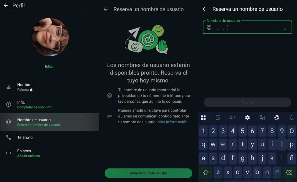 Paso a paso: cómo reservar tu nombre de usuario de WhatsApp. Imagen: captura de pantalla