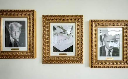 Casa Blanca inaugura el "Paseo de la Fama presidencial" y sustituye foto de Biden por un bolígrafo automático