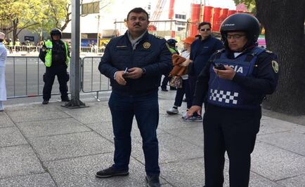 Hiram Almeida vigila seguridad en marchas contra Donald Trump 