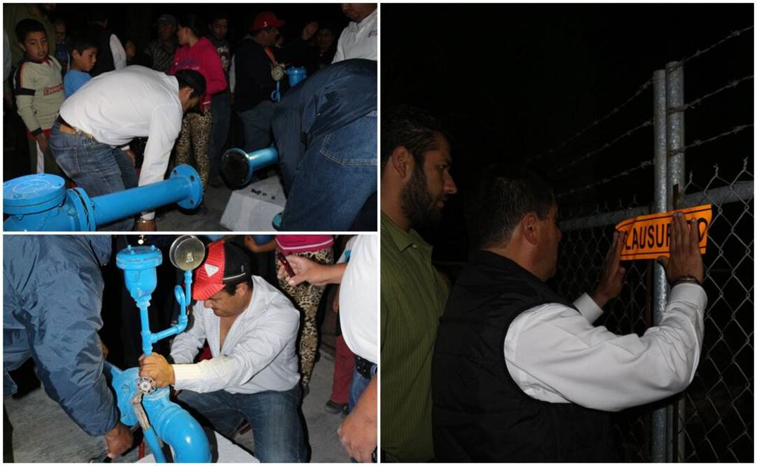 José César Rodríguez Zarazúa, presidente municipal, ordenó el cierre temporal del pozo de agua de la Comunidad de la Cantera. (Fotos: Especiales)