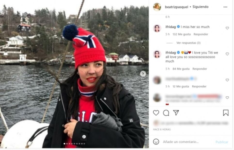 "Te extraño mucho", dice Frida Sofía tras la muerte de su hermana Natasha Moctezuma