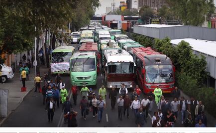 Transportistas amagan con "paralizar la capital" durante el informe de Sheinbaum