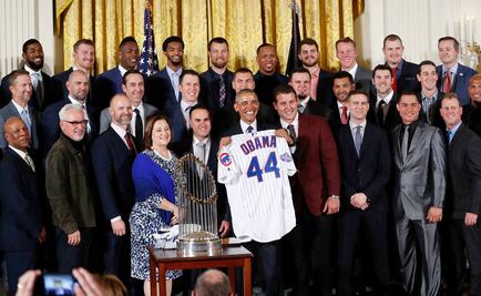 Los Cubs visitan a Obama en la Casa Blanca
