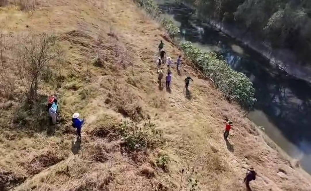 Localizan cuerpo sin vida de Olaff Pedraza, profesor de primaria en el gran canal de Nextlalpan.
Foto:Especial.