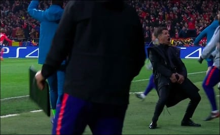 El descontrolado festejo de Diego Simeone