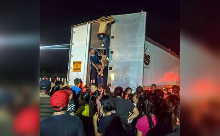 Con uso de rayos gamma rescataron a 350 migrantes que gritaban y golpeaban en tráiler en Veracruz
