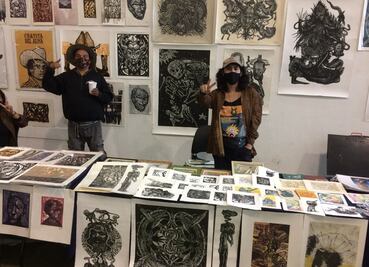 Última tarde del “Tianguis de gráfica, La Zurda", en Los Pinos