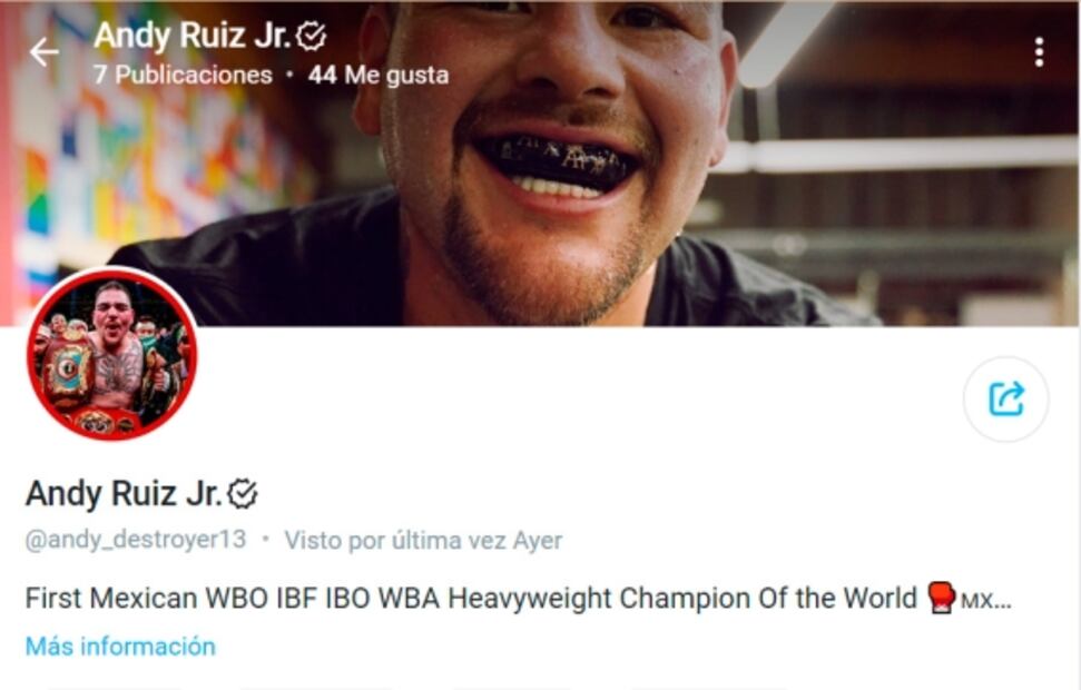 Andy Ruiz entra al mundo de OnlyFans