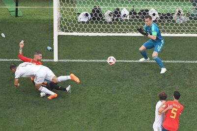 Autogol de Ignashévich en el España vs Rusia