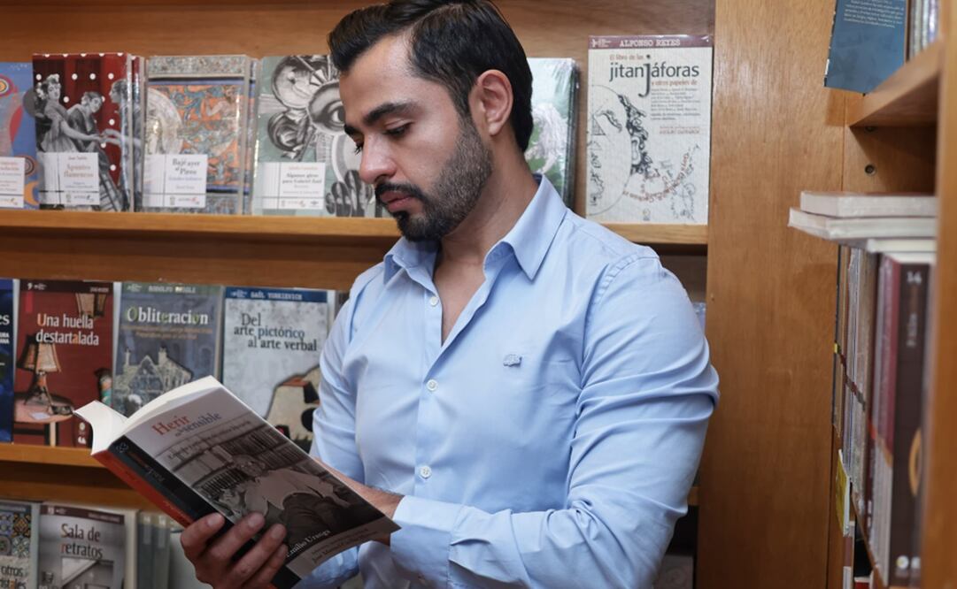 El narrador y ensayista mexicano José Manuel Cuéllar Moreno ofrece un viaje a las facetas del filósofo Emilio Uranga. Foto: Fernanda Rojas/EL UNIVERSAL.