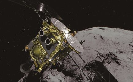 Observa la bomba que una nave japonesa lanzó al asteroide Ryugu