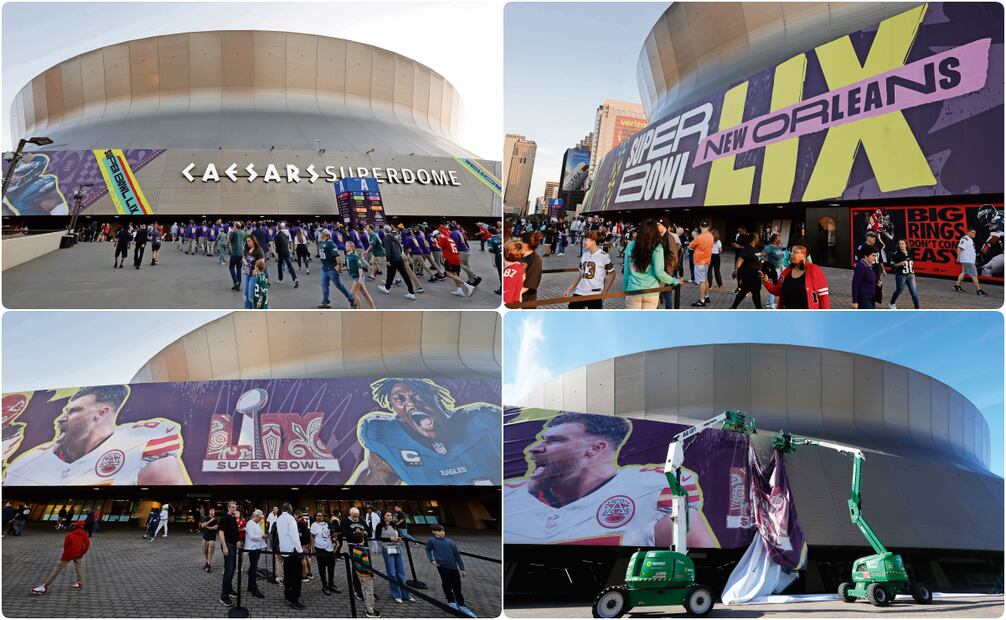 Superdome de Nueva Orleans. Foto: EFE y AP