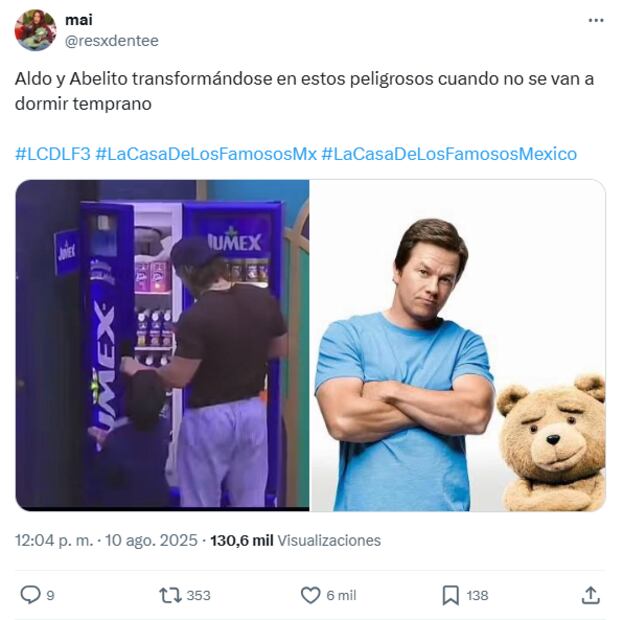 Memes La Casa de los Famosos. Foto: X