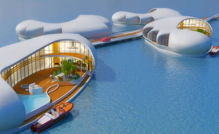 ¿Imaginas una casa flotante sobre el mar?