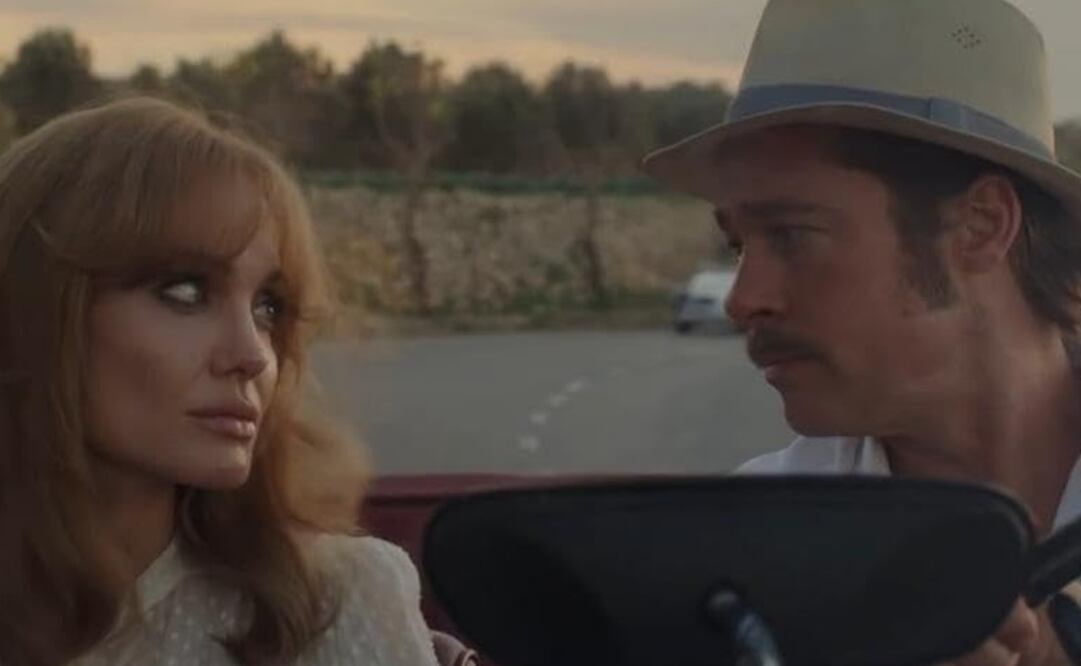 Angelina Jolie y Brad Pitt en "Frente al mar". Foto: IMDb.