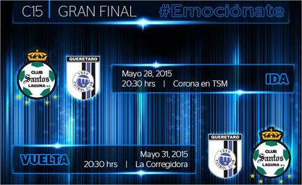 Final Querétaro-Santos, con horarios listos