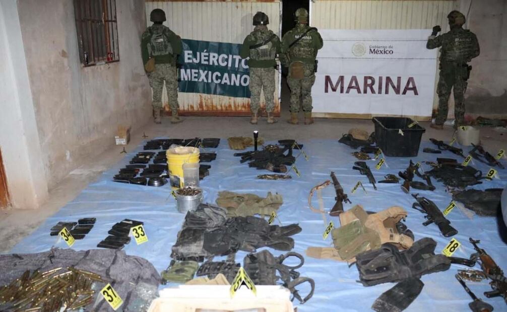 Semar desmantela tres laboratorios de drogas sintéticas en Sinaloa. Foto: Especial
