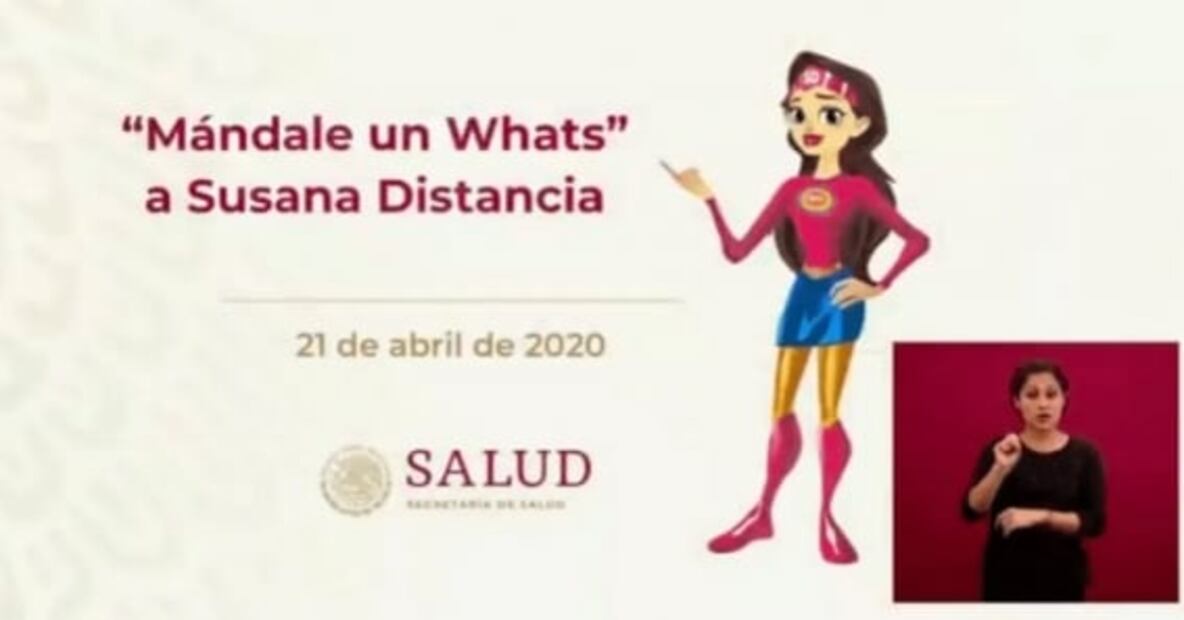 Facebook y WhatsApp impulsan chatbot de Susana Distancia