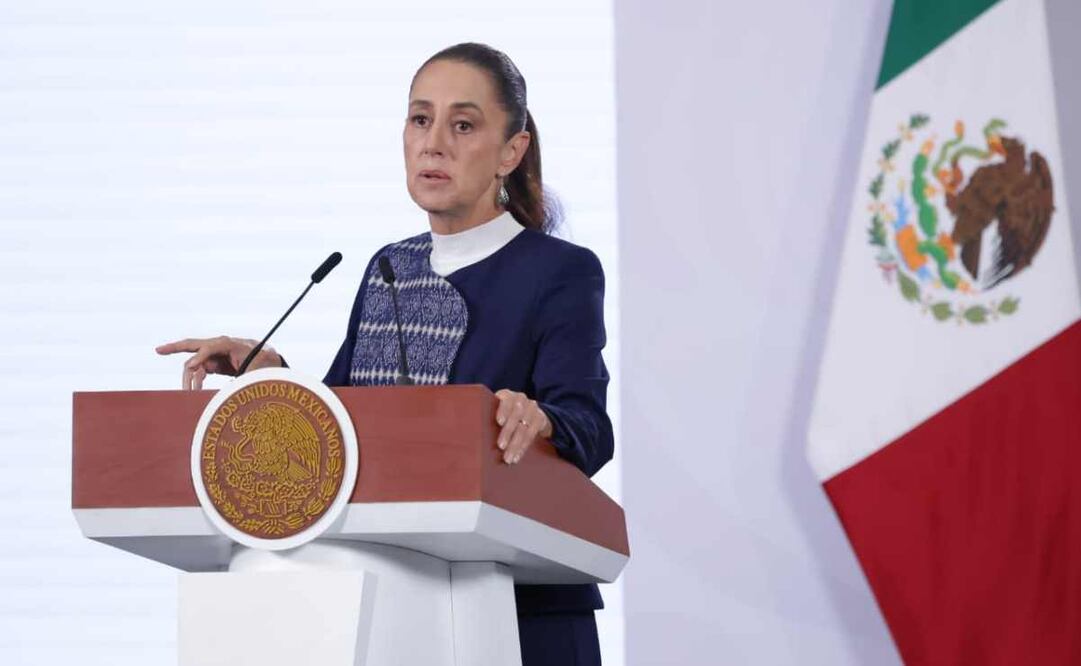 La presidenta Claudia Sheinbaum durante la mañanera del 28 de enero del 2026. Foto: Carlos Mejía / EL UNIVERSAL
