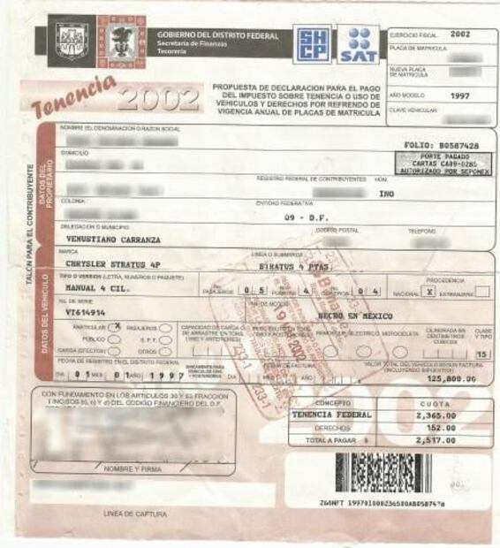 Es mentira que la tenencia se creó para pagar las Olimpiadas